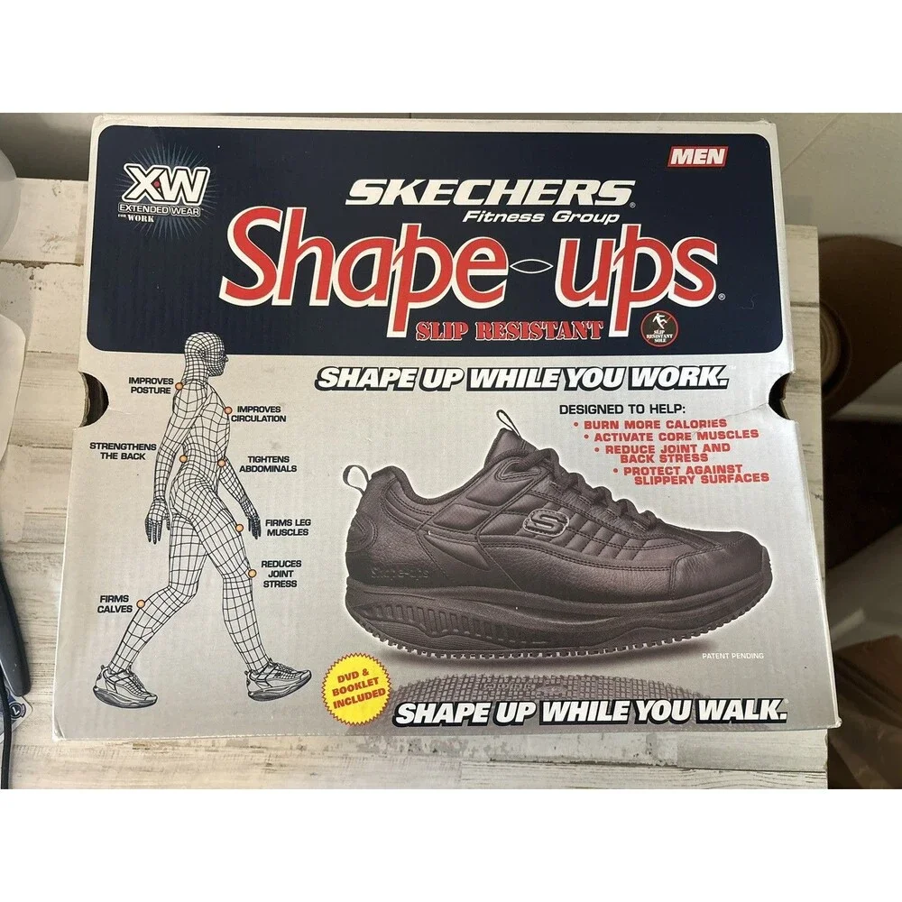 Skechers Shape Ups XT White Toning Shoes Slip Resistant - New In Box - Men’s 10